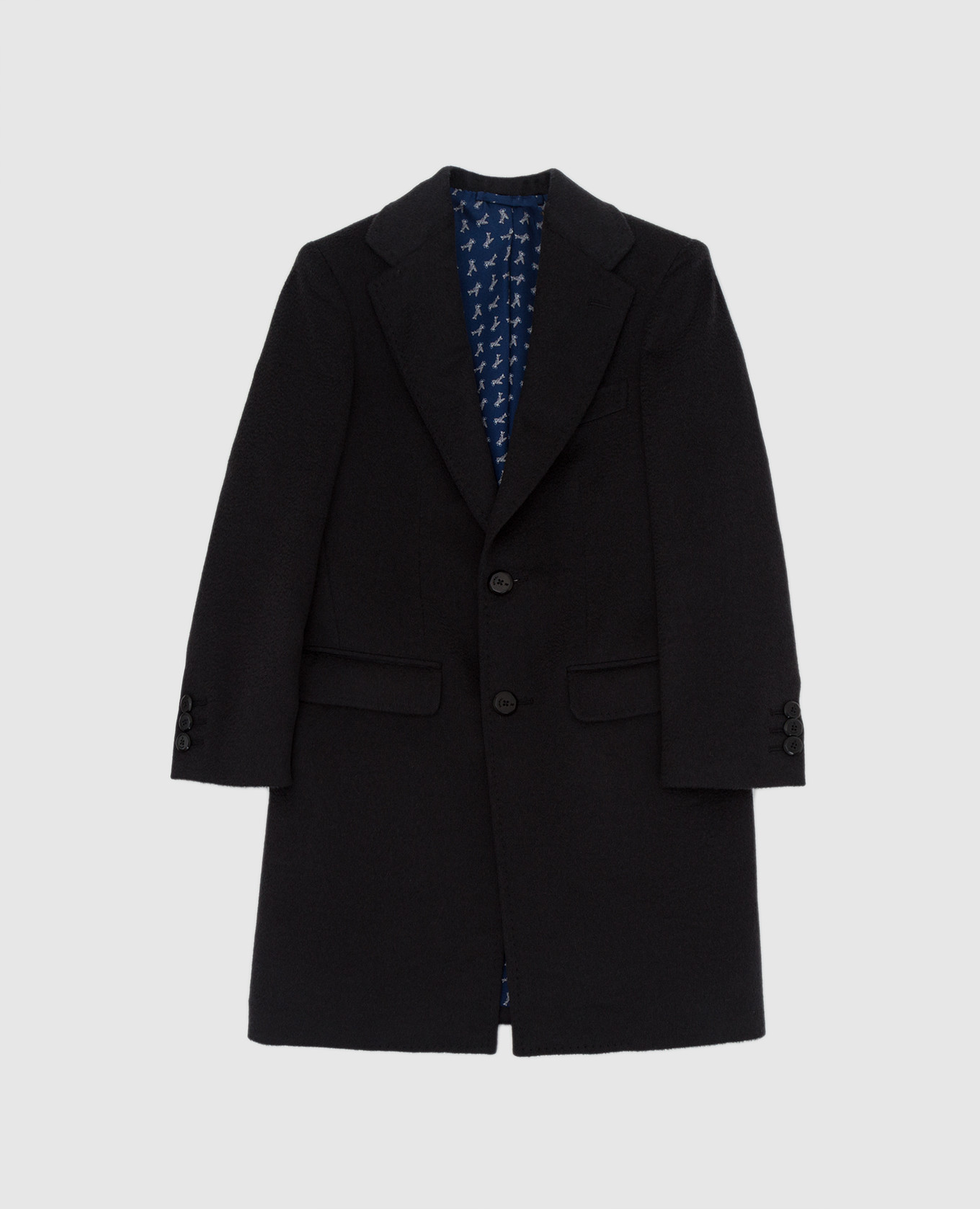Children's graphite cashmere coat stefano ricci