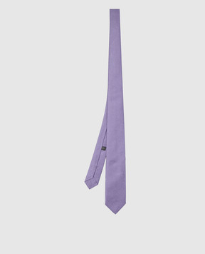 Stefano Ricci Children's silk lilac jacquard tie YCCX94102