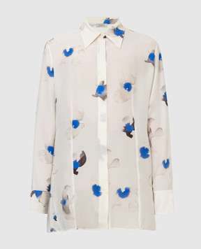 NINA RICCI Printed silk blouse 21ECTO011SE1358