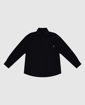 Stefano Ricci Children's black corduroy shirt YC004159S1804