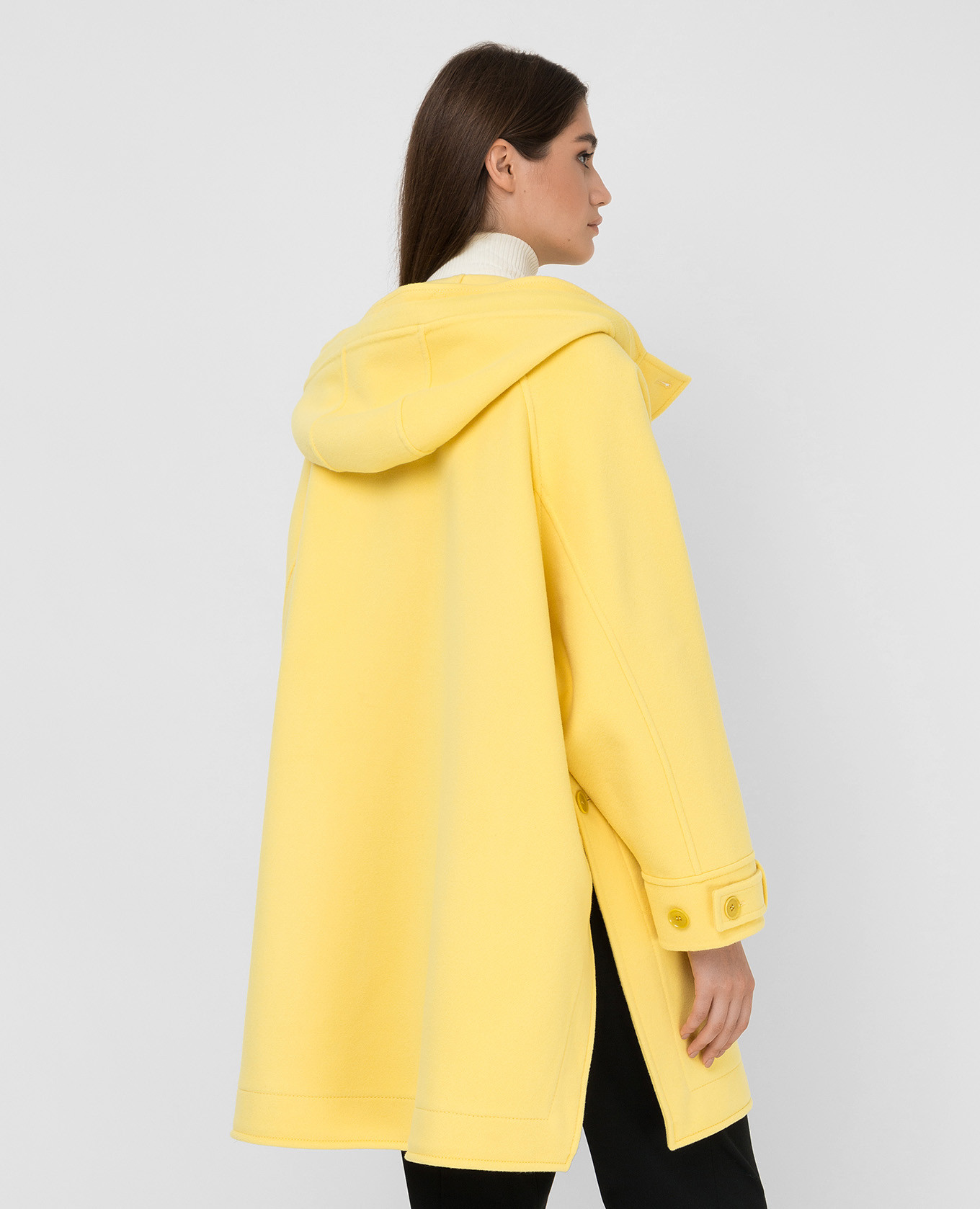 Hooded wool coat Ermanno Scervino 4