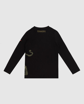 Stefano Ricci Children's black longsleeve with print YNH9400221803