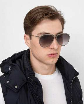 Alexander McQueen Gradient Aviator Sunglasses AM0115S30001841