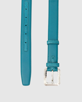 Stefano Ricci Children's turquoise leather belt Y301VHVRLA302P