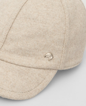 Stefano Ricci Children's light beige cashmere cap YVF5511PMA18