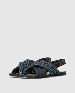 Fendi Children's blue sandals JFR323AEGU2631