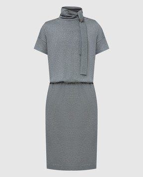 Brunello Cucinelli Gray dress with lurex M41819A94P