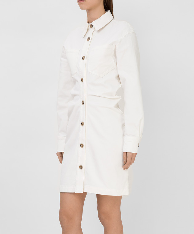 nanushka denim dress Nanushka + Nuria White Denim Mini Dress