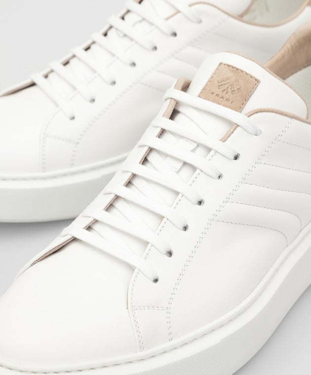 Fradi White Leather Sneakers SN591PW4018 buy with Malta delivery at Symbol