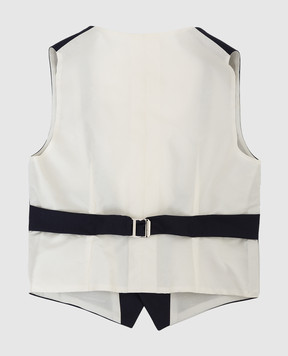 Stefano Ricci Children's dark blue wool vest Y2EF206000160509