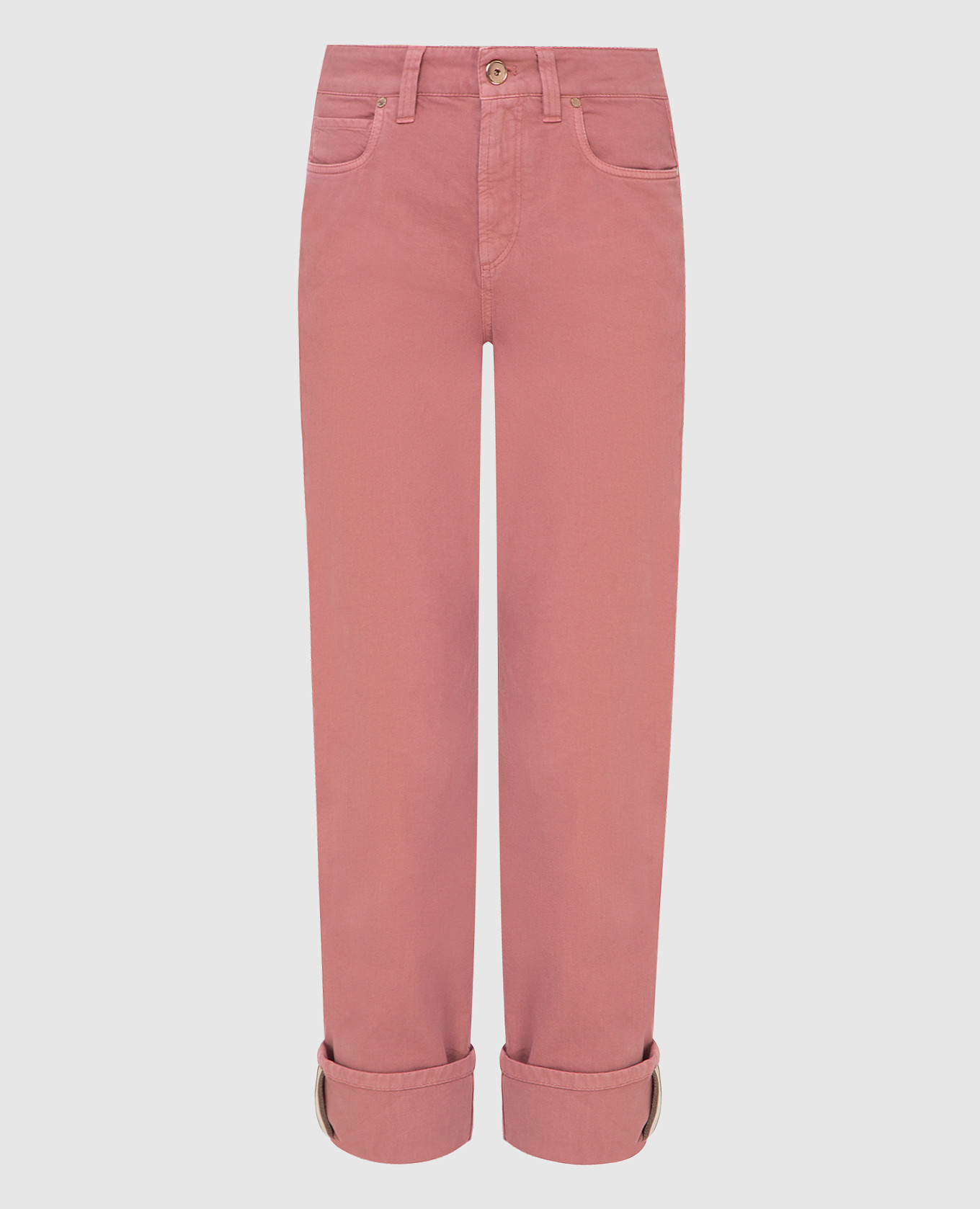 

Jeans with contrasting inserts Brunello Cucinelli, Pink