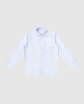 Stefano Ricci Children's blue striped shirt YC003561LJ1758