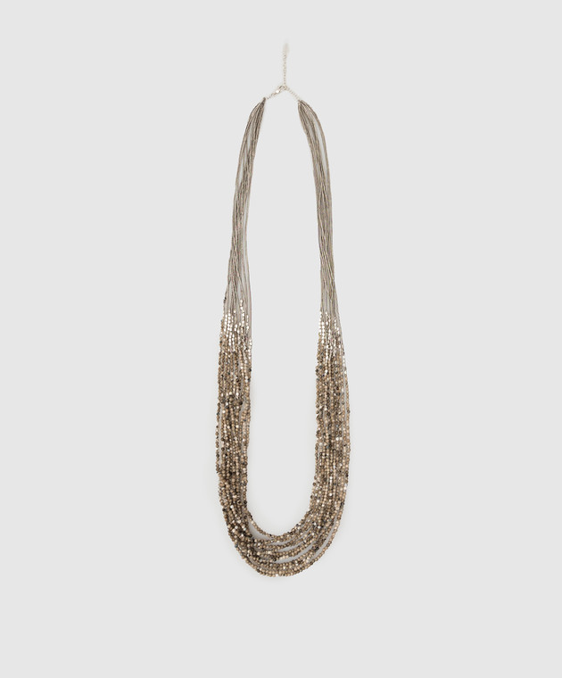 Brunello Cucinelli - Layered agate beaded necklace MCOW9LJ05