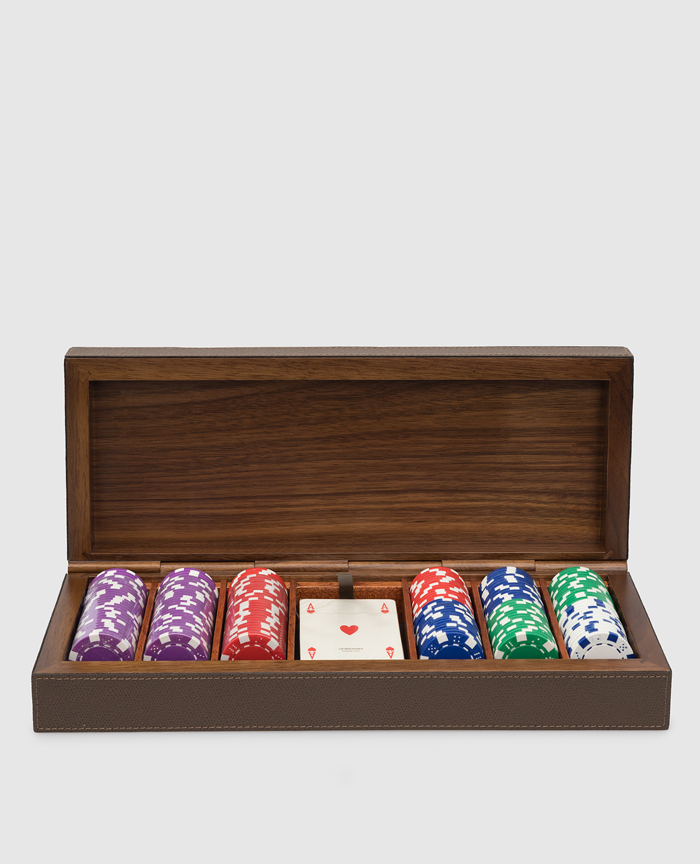 Dark blue poker set giobagnara