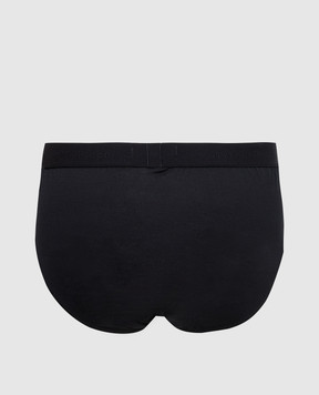 Stefano Ricci Black briefs with logo SLM2COTTON