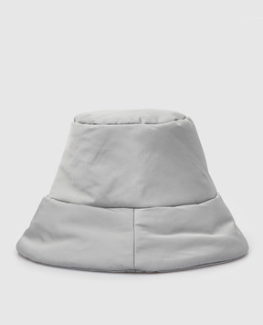 Il Gufo Children's light gray hat with a patch A21EO321N0031