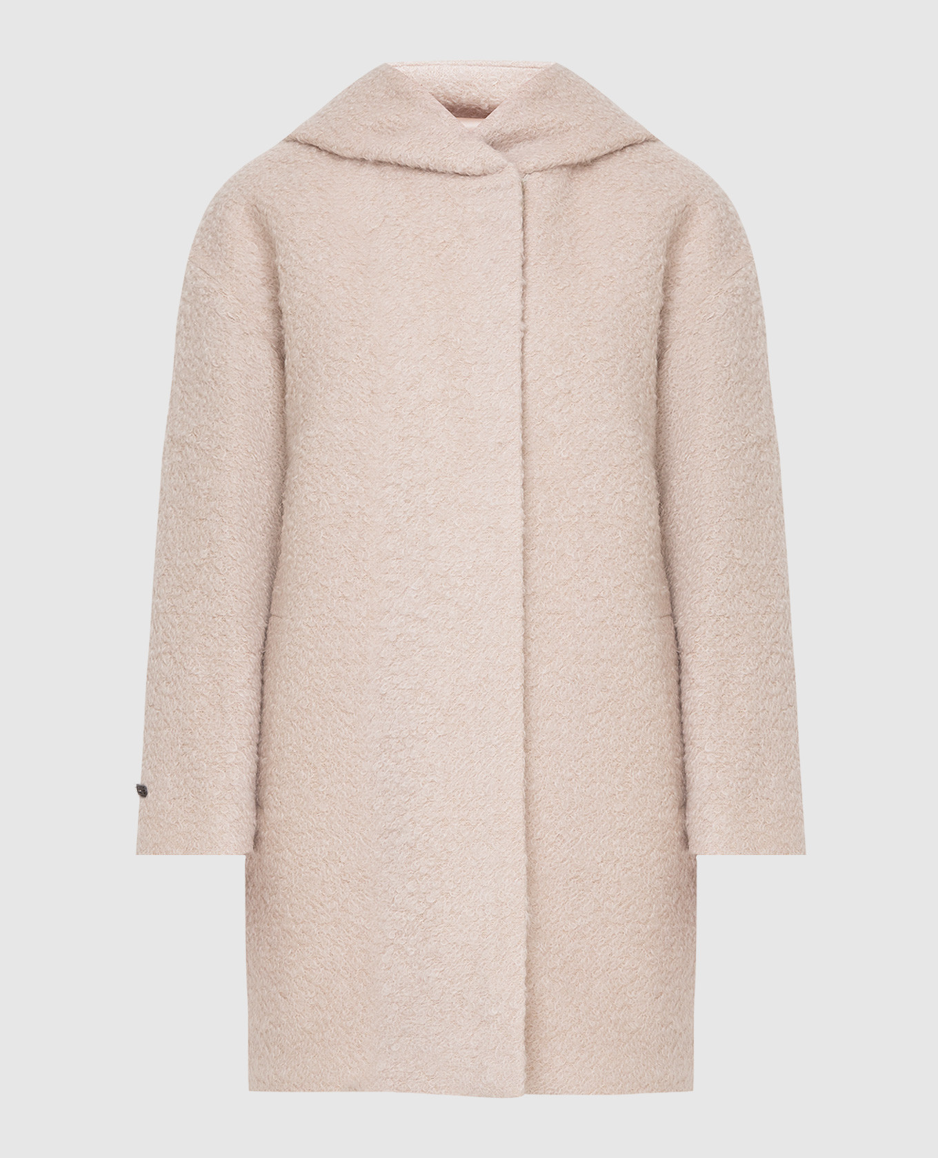 

Light beige hooded coat Peserico, Бежевый