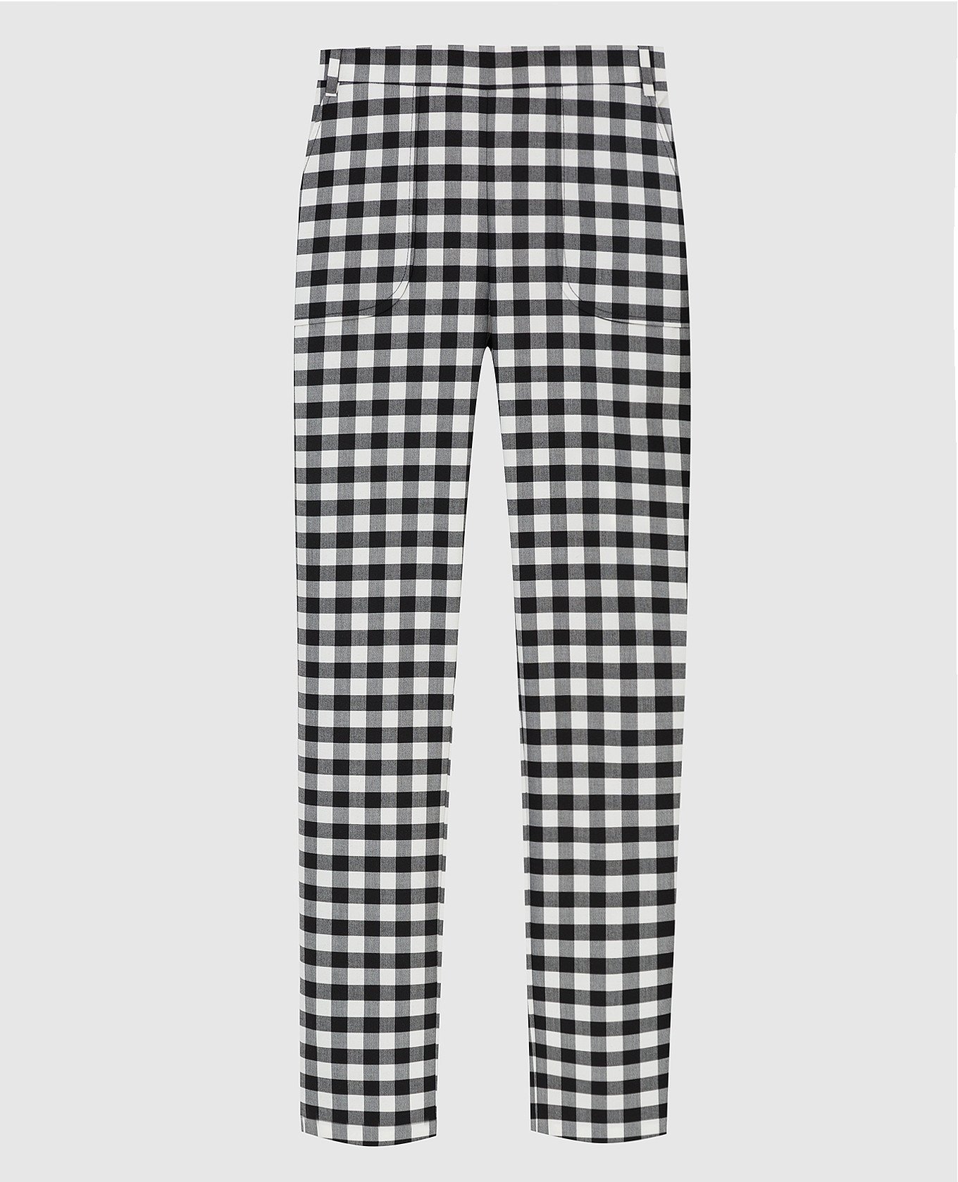 

Metro slim trousers in plaid Max & Co, Черный