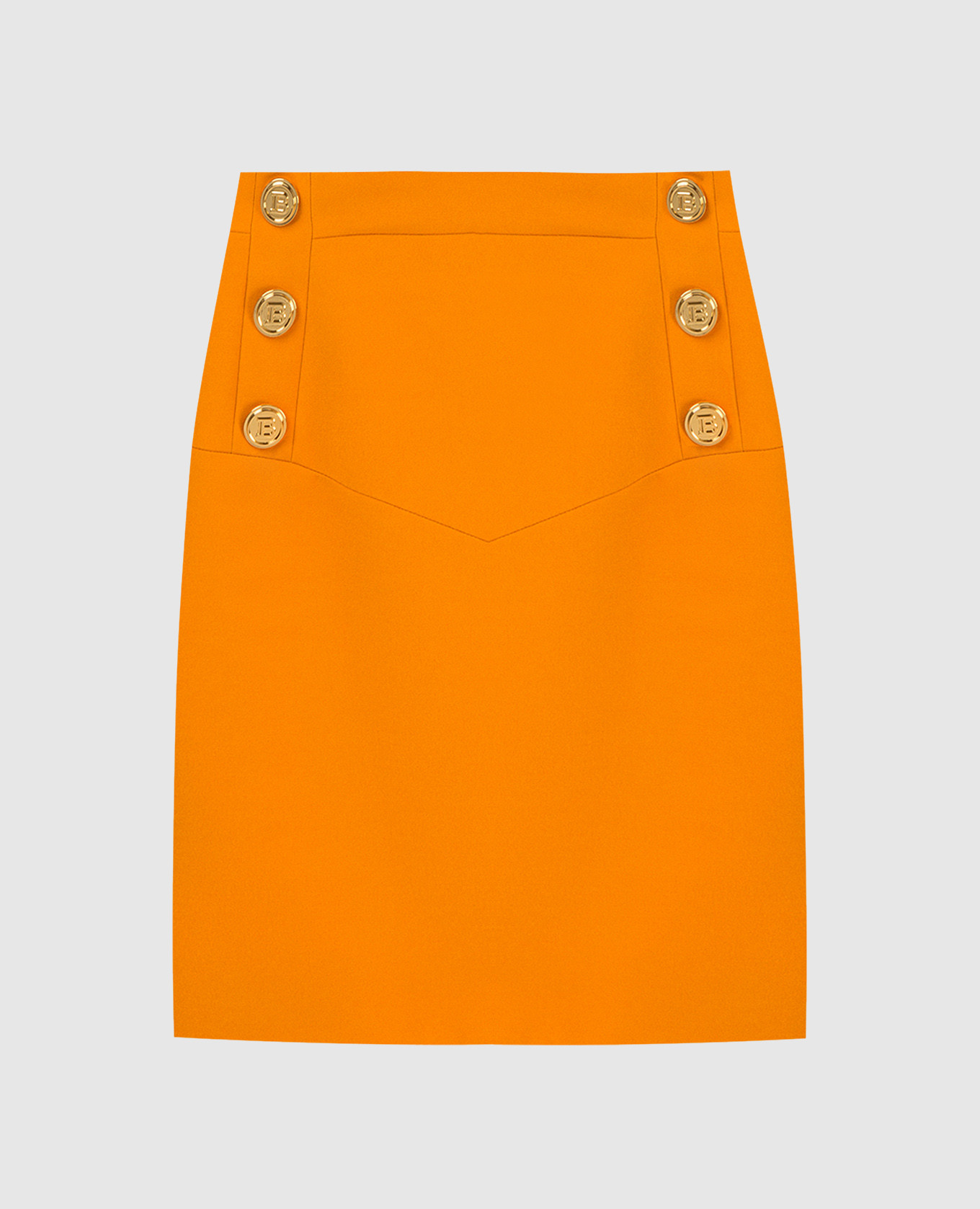 

Mini skirt with studs Balmain, Orange