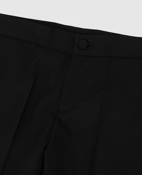 Stefano Ricci Children's black wool trousers Y2T9600000W0017C