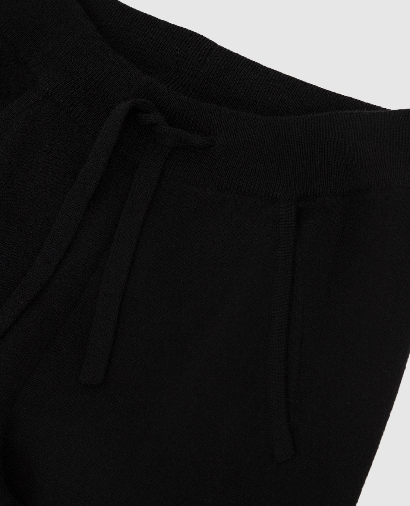 Children's black wool joggers Stefano Ricci 3