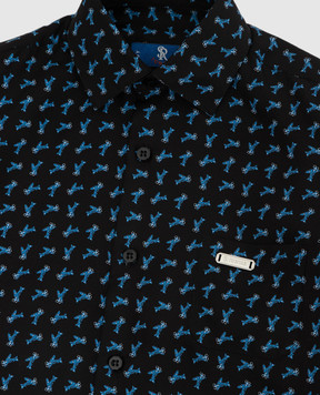 Stefano Ricci Children's silk shirt in a pattern YC003203NG500