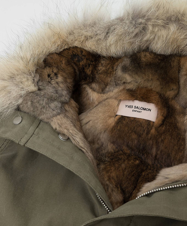 Yves Salomon Enfant - Children's parka with coyote fur