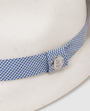 Stefano Ricci Children's hat with weave and emblem YVF6311PK903