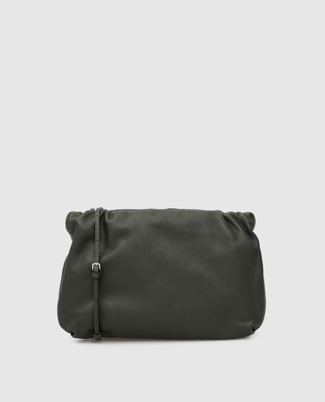 

Bourse Dark Green Leather Bag The Row