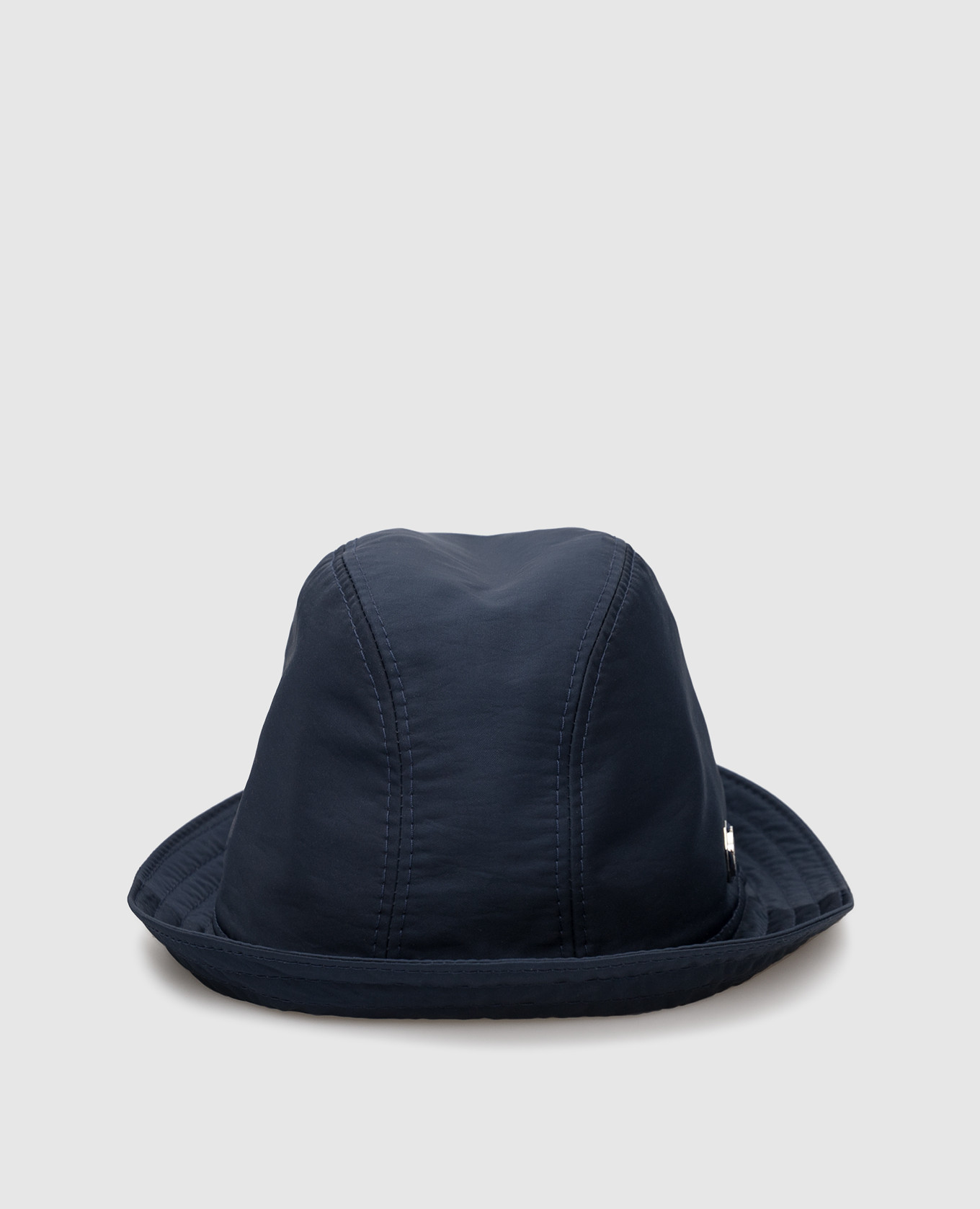 Children's navy blue hat with monogram stefano ricci