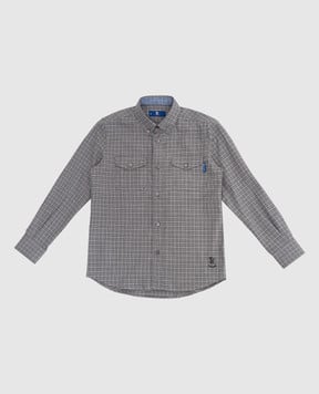 Stefano Ricci Children's checkered shirt YUC6400030LJ1603