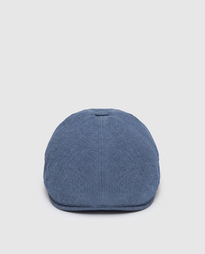 Stefano Ricci Children's blue wool cap YVF2019BAR007