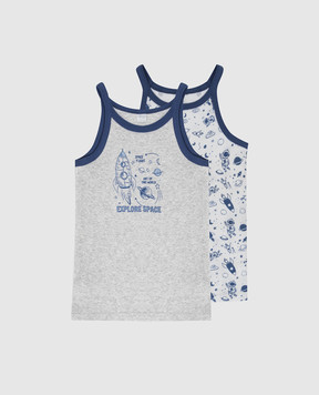 RiminiVeste Children's set of two T-shirts with prints AI8592