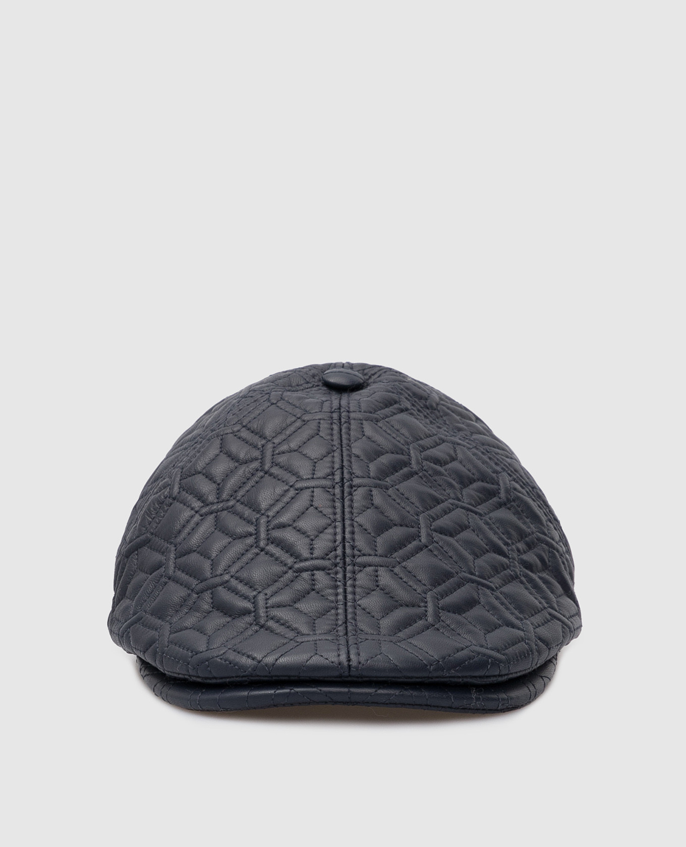 Children's leather cap in a pattern stefano ricci