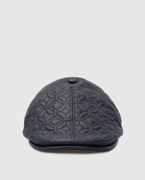Stefano Ricci Children's leather cap in a pattern YVF2019PNPMI01