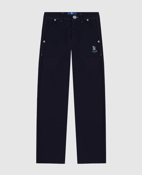 Stefano Ricci Children's dark blue trousers YUT7200040VAL003
