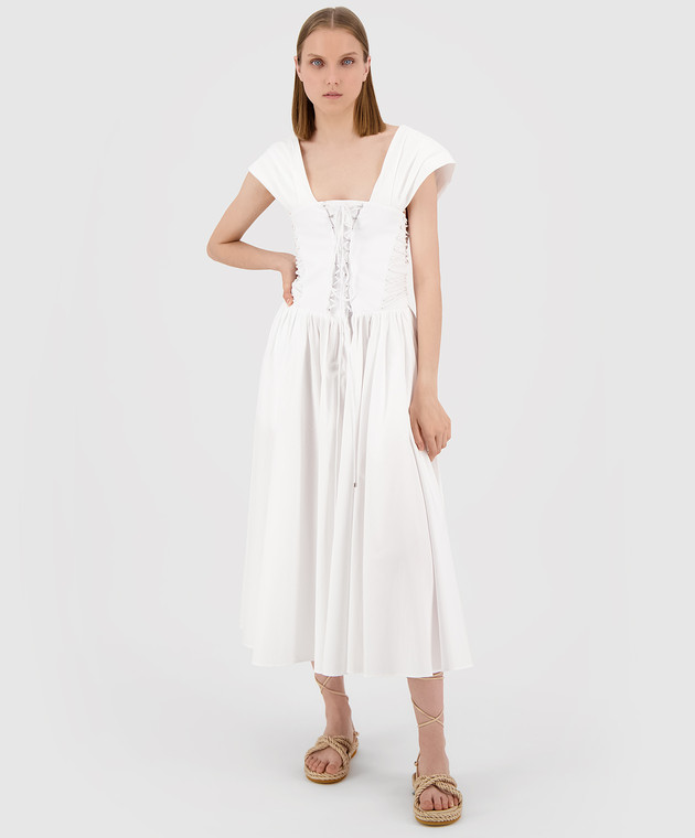 Philosophy di Lorenzo Serafini - Lace-up dress with corset top A04122119 -  shop with European delivery at Symbol
