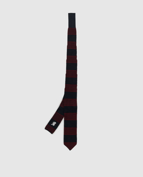 Stefano Ricci Children's dark blue striped silk tie YCRMTSR2916