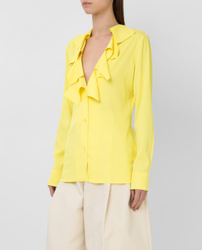 Bottega Veneta V-neck blouse with ruffles 646584V01N0