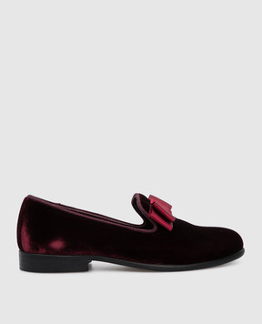 Stefano Ricci Children's loafers with a bow YR59CG8041VL