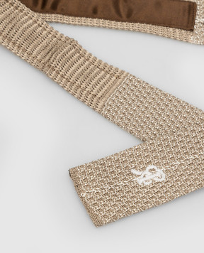 Stefano Ricci Children's beige patterned silk tie YCRMTSR8189