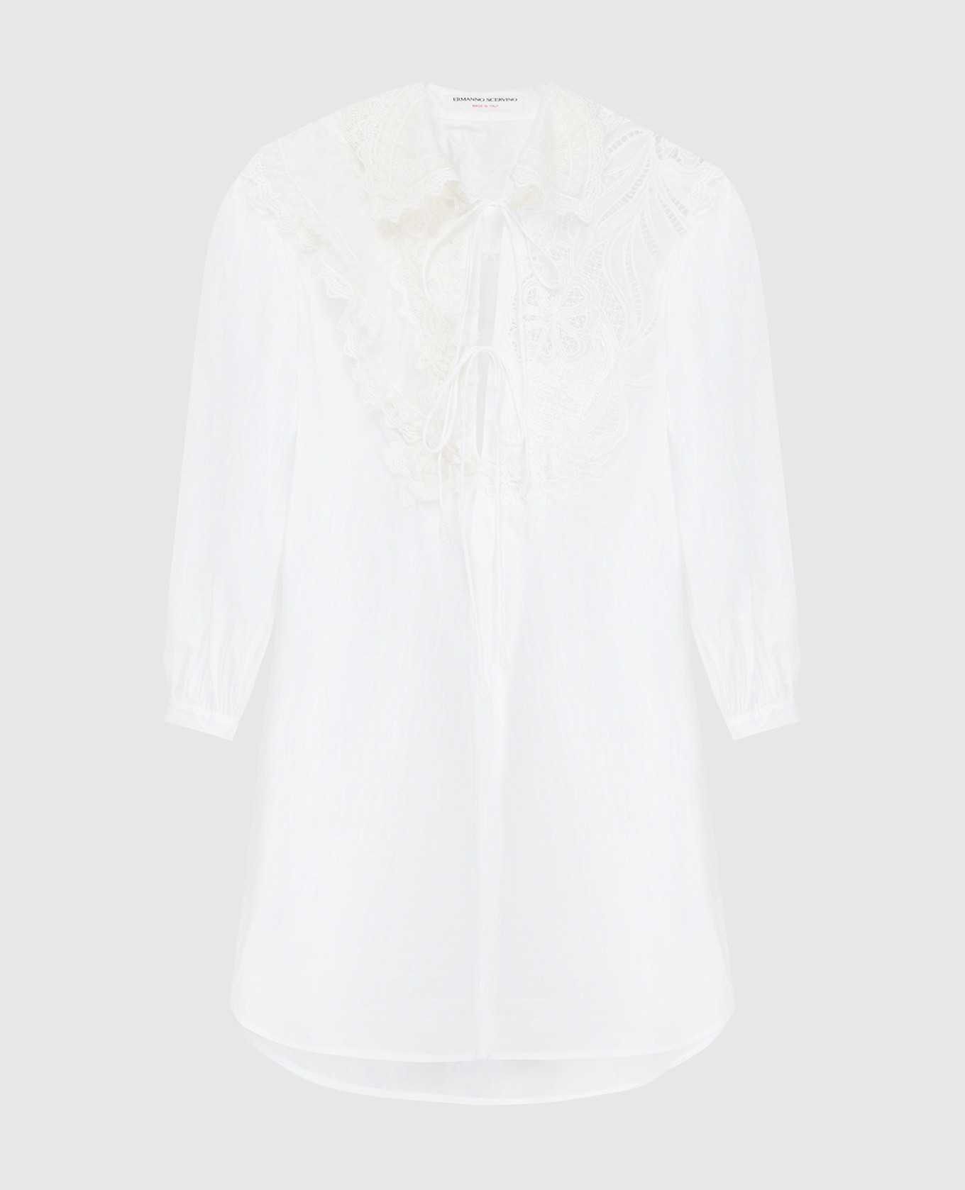 

Tunic with lace inserts Ermanno Scervino, White