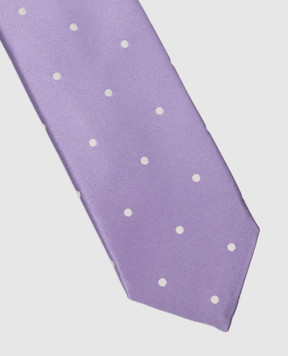 Stefano Ricci Children's silk lilac patterned tie YCCX74168