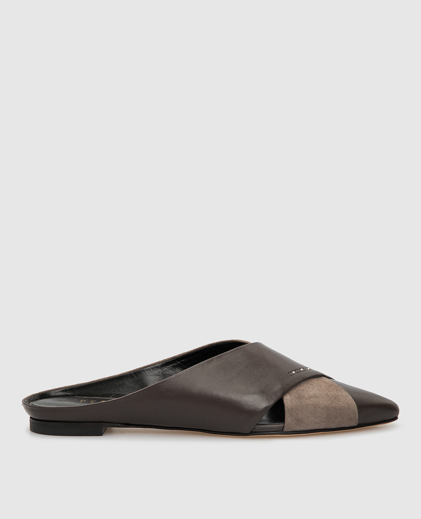 

Leather mules Peserico, Brown