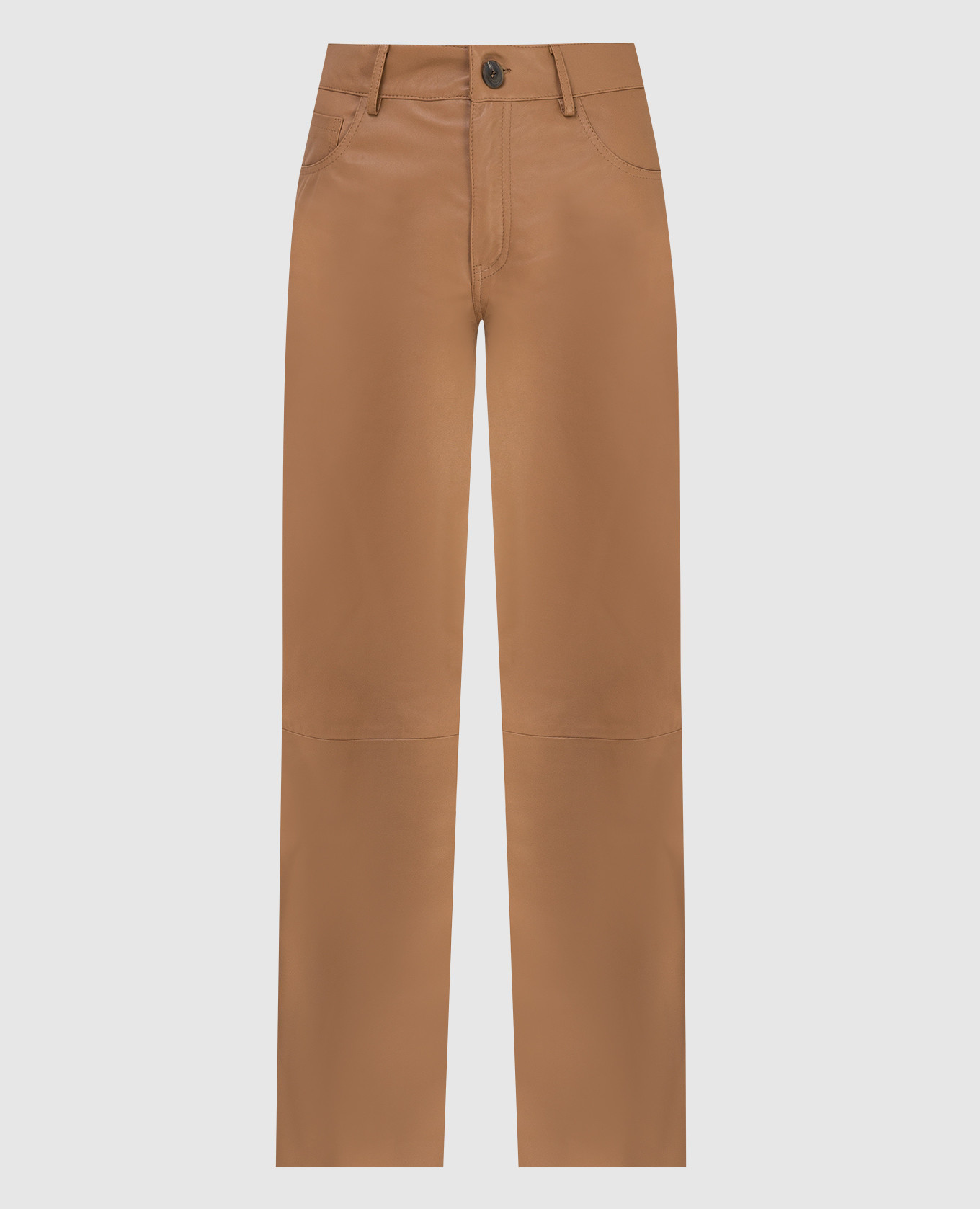 

Xena Beige Leather Pants Simonetta Ravizza