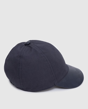Stefano Ricci Children's cap with leather insert and emblem YVF5190PCT9VHA
