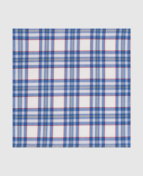 Stefano Ricci Children's blue plaid pasha YFZ25COLJ1870