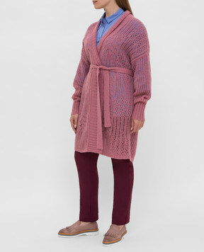 Marina Rinaldi Dark pink cardigan ChangeClear MELASSA