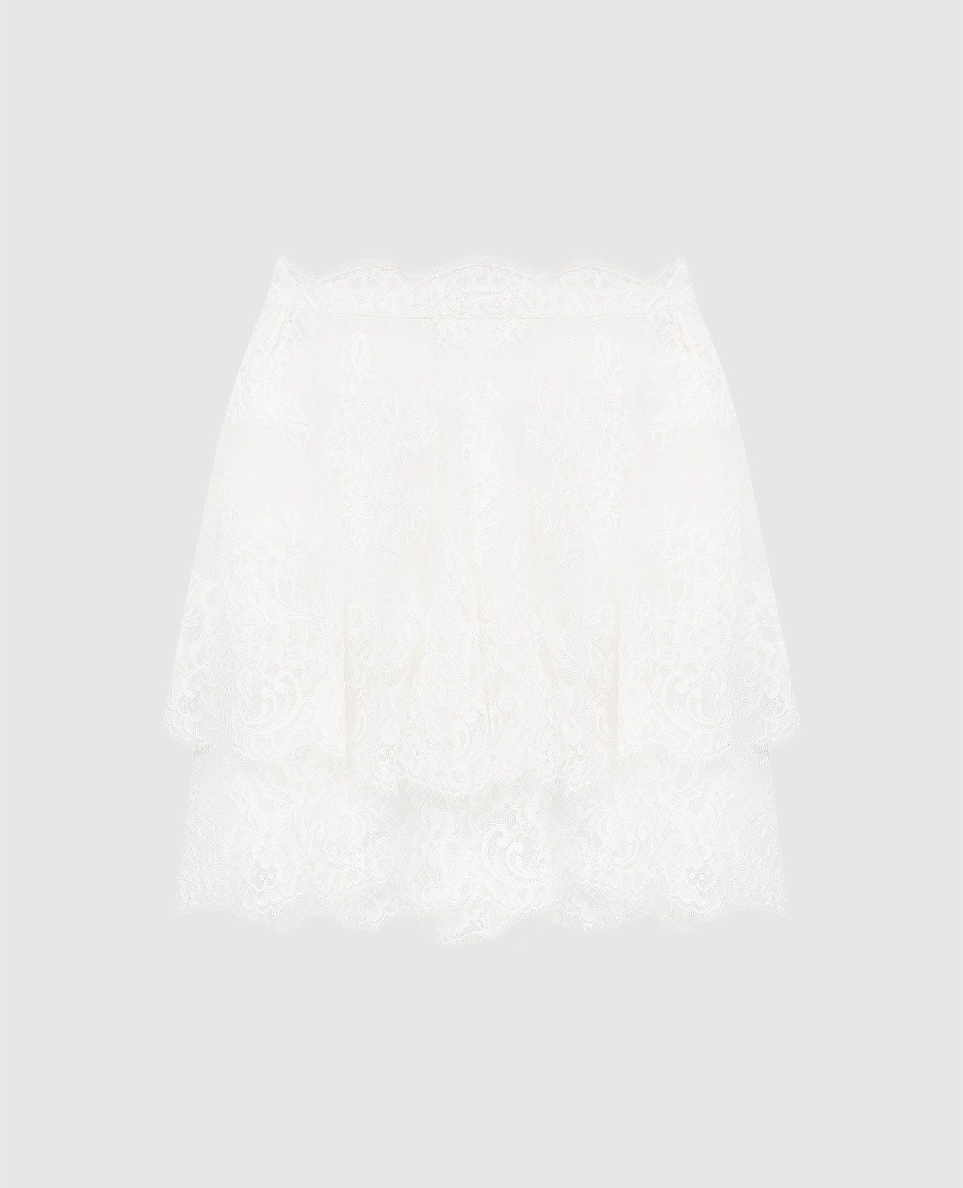 

White fishnet mini skirt Ermanno Scervino