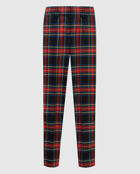 Balmain Black wool trousers UF15172W085